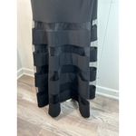 Ralph Lauren Lauren  Tulle-Panel Sleeveless Jersey Gown In Black. Size 12 Photo 3