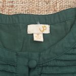 YA Los Angeles  Dark Green Ruffle Dress Medium Photo 3