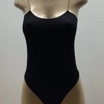 Eye Candy  Size L/XL Black Ribbed Bodysuit. Preloved Photo 0