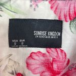 Sunrise Kingdom  Women’s White & Pink Hibiscus Hawaiian Shirt size Small Photo 5