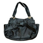 Brighton Cleo Bow Shoulder Bag Purse Black Leather Magnetic Closure Designer Photo 0