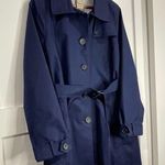 L.L.Bean | Women’s Medium | Navy | Old Port Trench Coat Belted Jacket Photo 7