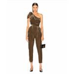 Ulla Johnson Tess Velvet Chocolate Brown Jumpsuit Womens Size 4 Altered Photo 14