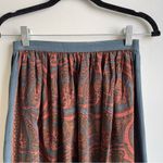 Vintage Anne Crimmins Umi Collections Silk Skirt Paisley Circle 25" Sz 6 Pockets Photo 2