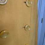 Relativity  Mustard Gold PeaCoat Sz Large Double Breasted Wool Blend Photo 10