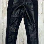 Ivanka Trump Women's Size 8 Black Faux Leather Panel Ankle Leggings Pants Photo 0