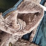 Bebe Late 90's denim jacket brown faux fur trim,rare!” Photo 11