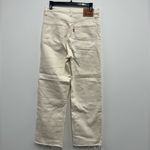 Levi's Levi Women’s Cream High Rise Denim Jeans - Ribcage Straight. Size: 29 Photo 2