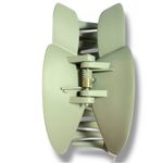 Free People Sparks Claw Heart Shaped Hair Clip in Sage Green NWT Photo 4