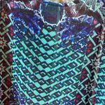 One World Blue and Green Sheer cover up petite medium Photo 4