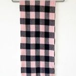 Gap Buffalo Plaid Scarf Pink Black Vintage 90’s Wool Rectangle Wrap Italy Photo 1