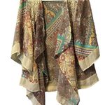 Dress Barn Open Cardigan Size XL Colorful Paisley Lightweight Business Casual Photo 0