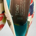 Toms  Women's Stella Peep-Toe Wedge Sandals Multi Floral Size 6.5 Photo 6