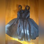 SheIn BAE Summer Short Puff Sleeve Lace Splice Pleated Mini Dress, Size S Photo 6