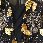 Hot & Delicious dance wear/top. Gold and black Sequined Great condition leotard top Size small Photo 3