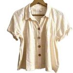 Free People We the Free Linen Button Down Top Photo 2