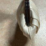 Kate Landry Vintage Pleated Satin Clutch Silver Chain Strap & Rhinestone Clasp Photo 8