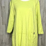 Lulu B Women's Size 1X Lime Green 3/4 Sleeve Tunic‎ Blouse Photo 0