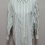 Ralph Lauren Lauren  green striped flag crest button down size 12 Photo 0