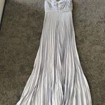 Aidan Mattox embellished pleated satin gown Photo 0
