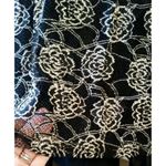 Black Mixed Floral Lace Overlay Party Dress by A'Reve from Modcloth whimsigoth Size M Photo 5