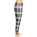 Maison Jules Womens Plaid Pants Crop Ankle Length Skinny Black White Medium Photo 3