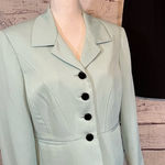 Evan Picone  Suit Set Skirt and Jacket Mint/Black-14P Photo 0