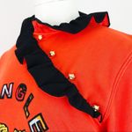 KENZO x H&M Silk Ruffle Collar Sweatshirt Orange Photo 6