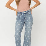 Judy Blue  HIGH WAIST STAR PRINT CROPPED STRAIGHT Photo 0