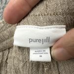 J. Jill PureJill Pull On Wide Leg Pants Linen Lagenlook Beach Boho Women Medium Brown Photo 2