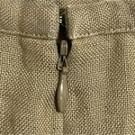 Talbots Vintage 100% Irish Linen Flared Pleated Bottom Midi Skirt Size 4 Tan Photo 7