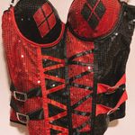 DC Comics Harley Quinn Corset Costume Top Photo 0