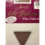 Hanes  Silk Reflections Queensize Sandalfoot Pantyhose Barely‎ There 3X Photo 2
