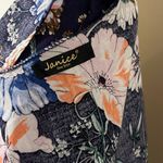 Floral Patterned Kimono Wrap Blue Size undefined Photo 4