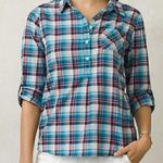 prAna  Gina Organic Cotton Plaid Top Photo 0