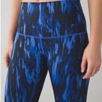 Lululemon Wunder Under Tights (Hi-Rise) Painted Animal Sprinkler Black Blue 6 Photo 2