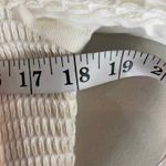 Joie  Zip Front Jacket Medium White Waffle Knit Pockets Cotton Blend Zip Cuffs Photo 9