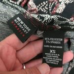 NY & Company Y2K Red & Black Floral Tie Photo 5