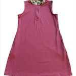 Tommy Bahama sleeveless mock neck golf dress plum/mauve leaf print trim Size M Photo 0