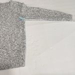 LL Bean Ivory Blue Marled Cotton Ragg Crew Neck Pullover Sweater Size MEDIUM Photo 7