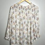 Cynthia Rowley Floral Smoked Peasant Blouse Photo 4