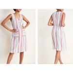 Old Navy  striped linen blend pocket front dress small Photo 1