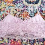 Lilac Lace Bralette Lightly Padded Strappy Size Sm Photo 1