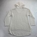 Pure Jill Cotton Knit Hoodie Sweater V Neck Long Sleeve Casual White Size M READ Size M Photo 7