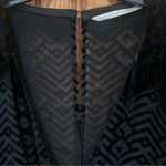 Twelfth Street by Cynthia Vincent‎ Geometric Black Silk Velvet Romper Size Large Photo 2