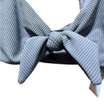 frankie's bikinis NWT Gray Ronnie Ribbed Neck Tie Top Size Small Photo 10