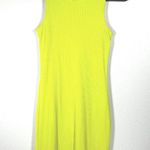 LNA Clothing Lime Green Double Layer Ribbed Knit Bodycon Sleeveless Dress Small Photo 0