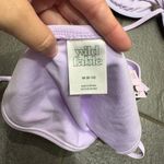 Wild Fable Lilac Purple String Bikini Medium Underwire Low Rise High Leg Cheeky Photo 7
