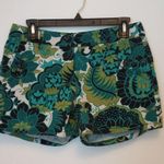 Ann Taylor  Floral Women Shorts - Green and Black Photo 0