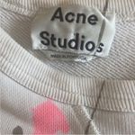 Acne Studios Women's Off-White Splatter Paint Sweatshirt Crewneck Oversized XXS Photo 8
